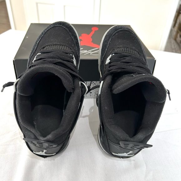 Jordan 4 Black Canvas - Picture 5 of 15